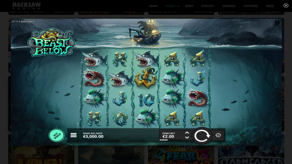 Screenshot of Beast Below during normal gameplay