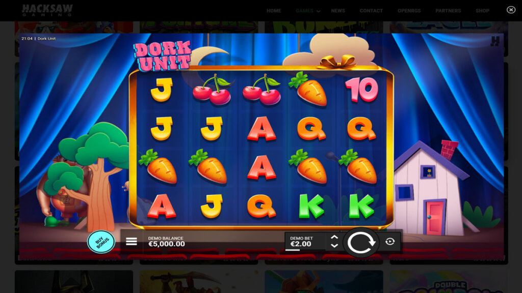 screenshot of Dork Unit during normal gameplay