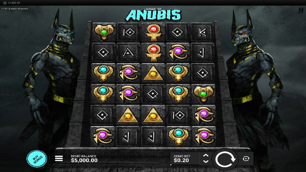 Screenshot of Hand of Anubis during normal gameplay