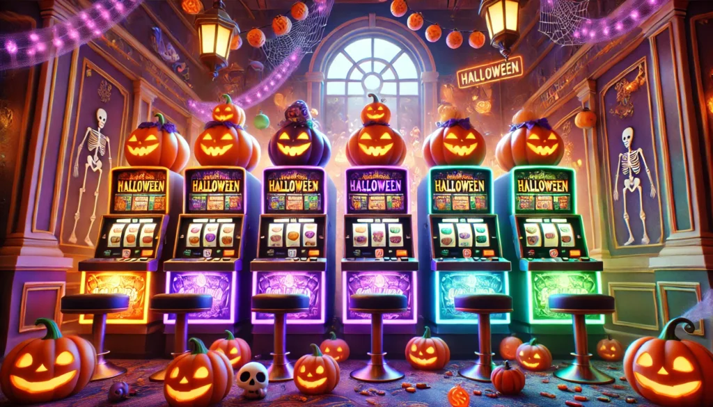 halloween slots with pumpkins