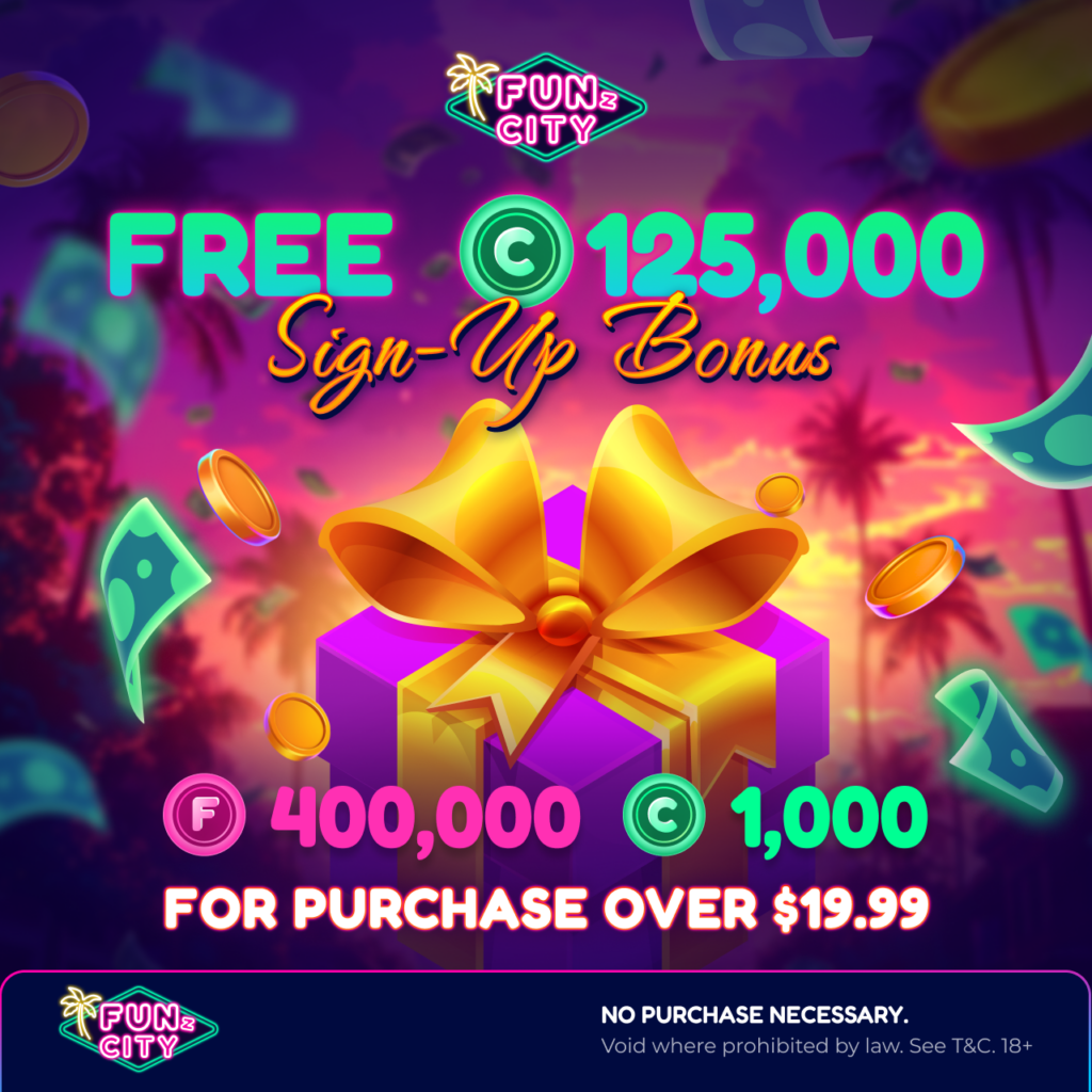 FunzCity no deposit bonus banner